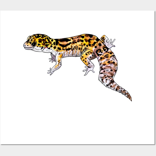 leopard Gecko Wall Art by VicaVeresk